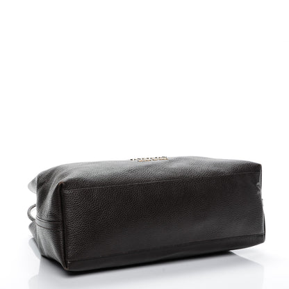 Gucci Calfskin Large Gifford Braided Handle Tote Dark Brown 4 of 7