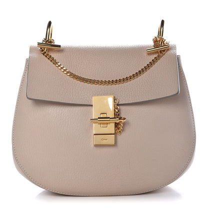 Chloe Grained Lambskin Drew Shoulder Bag Motty Grey 1 of 8