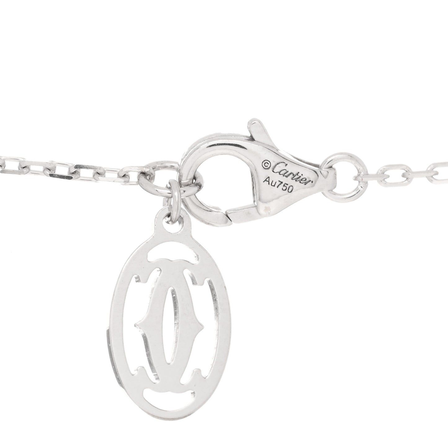 18K White Gold Diamond D'Amour Heart Pendant Necklace