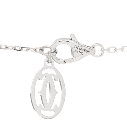 Cartier 18K White Gold Diamond D'Amour Heart Pendant Necklace 3 of 4