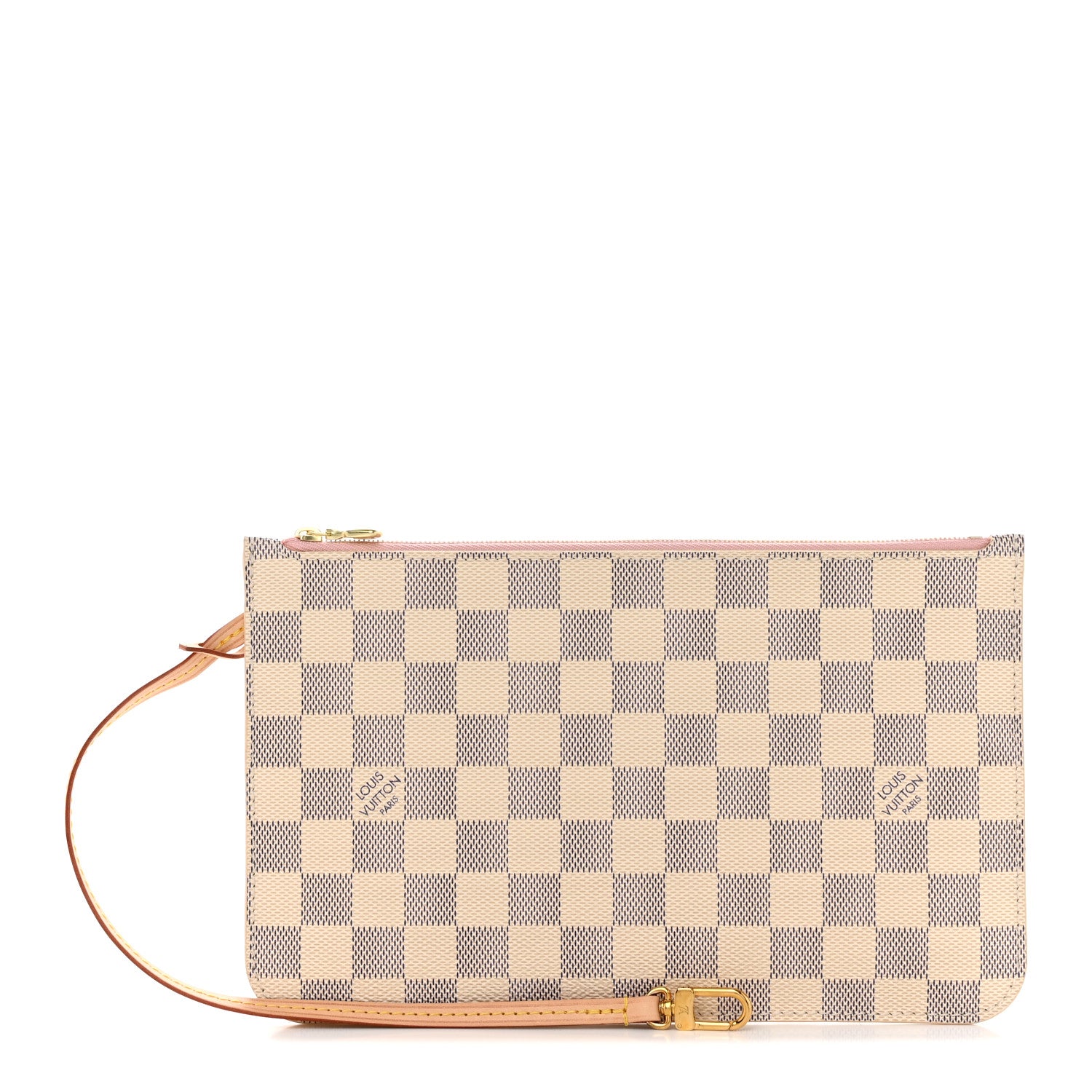 Louis Vuitton Damier Azur Neverfull MM GM Pochette Rose Ballerine 1 of 7