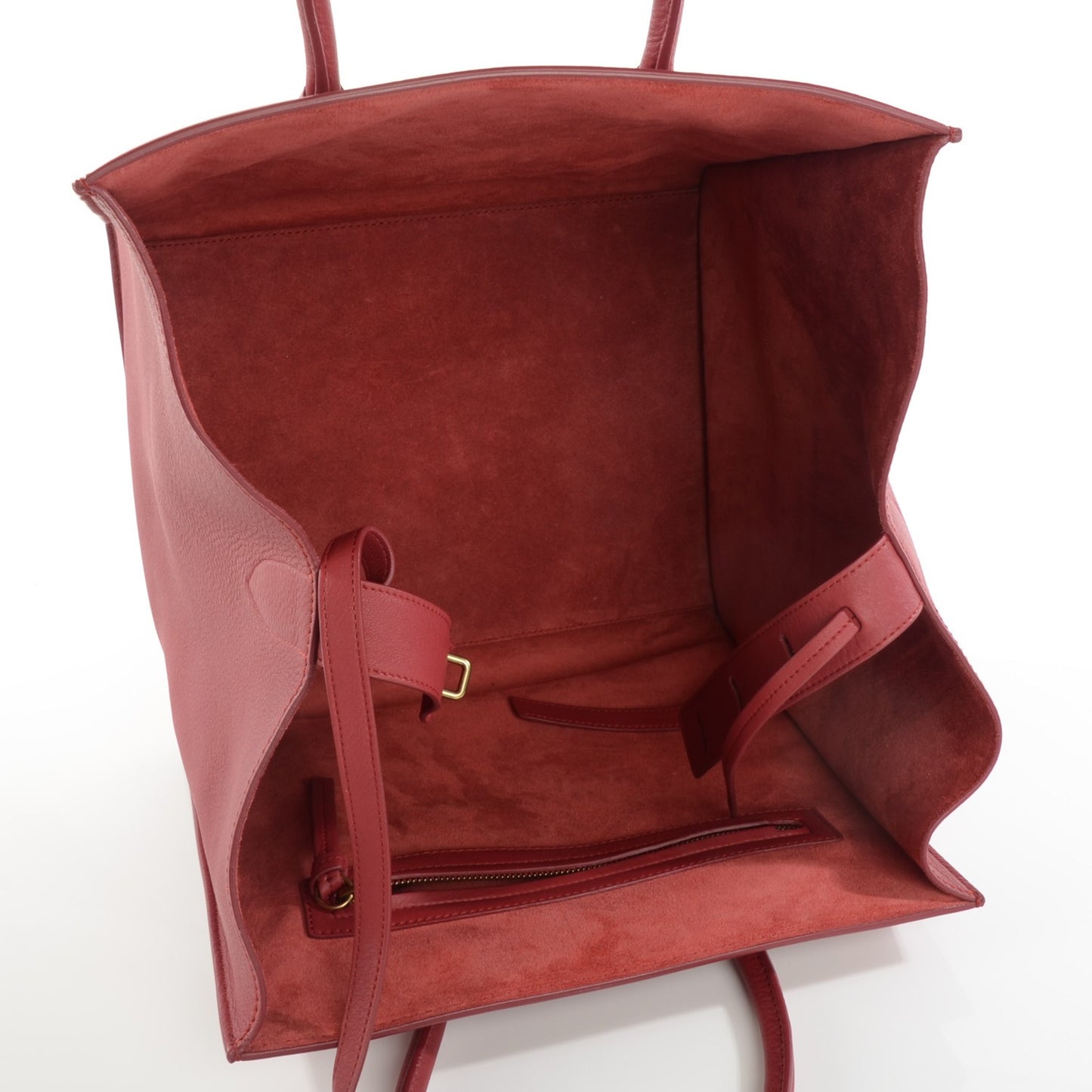 Supple Calfskin Medium Phantom Luggage Red
