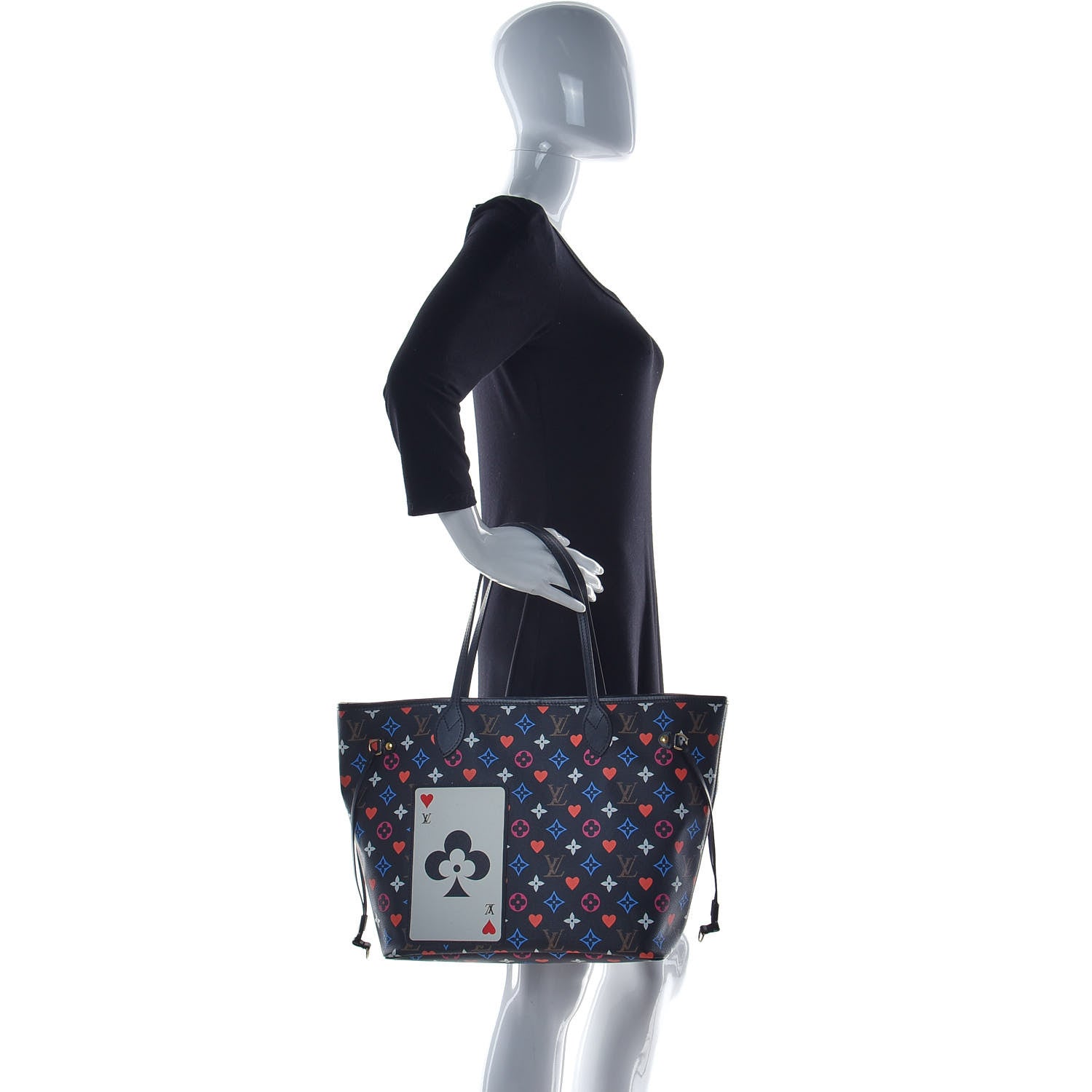 Louis Vuitton Game On Neverfull MM Black 3 of 13