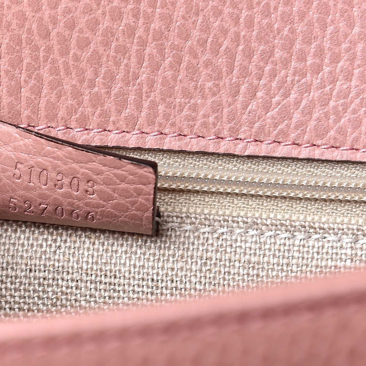 Dollar Calfskin Interlocking G Shoulder Bag Soft Pink