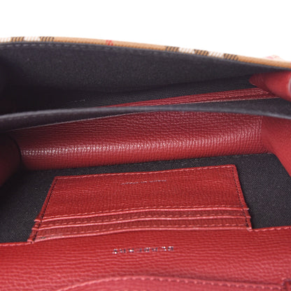Burberry Derby Calfskin House Check Mini Macken Crossbody Bag Russet Red 4 of 10