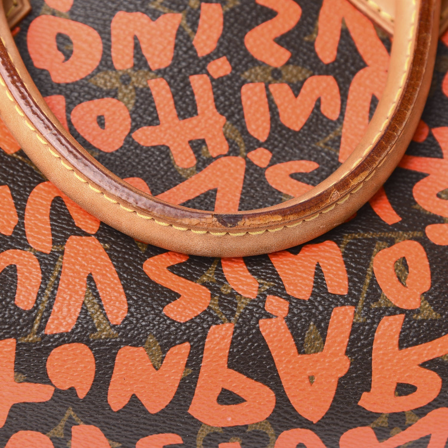 Louis Vuitton Monogram Graffiti Speedy 30 Orange 9 of 14