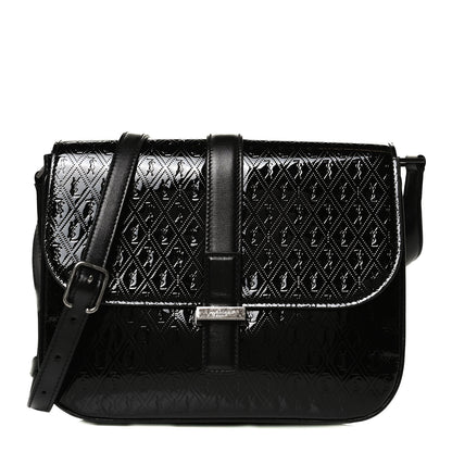Saint Laurent Patent Embossed Small Le Monogramme Satchel Black 1 of 11
