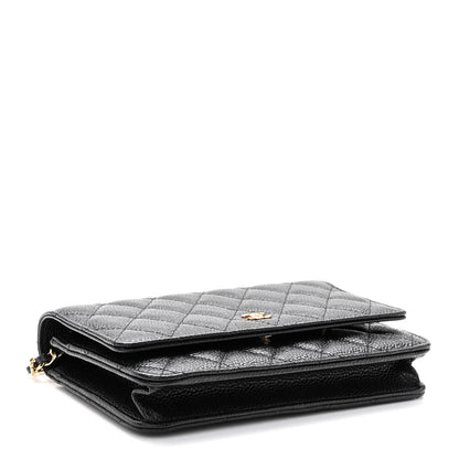 Chanel Caviar Quilted Wallet on Chain WOC Black 4 of 11