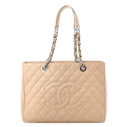Chanel Caviar Quilted Grand Shopping Tote GST Beige Clair 1 of 18