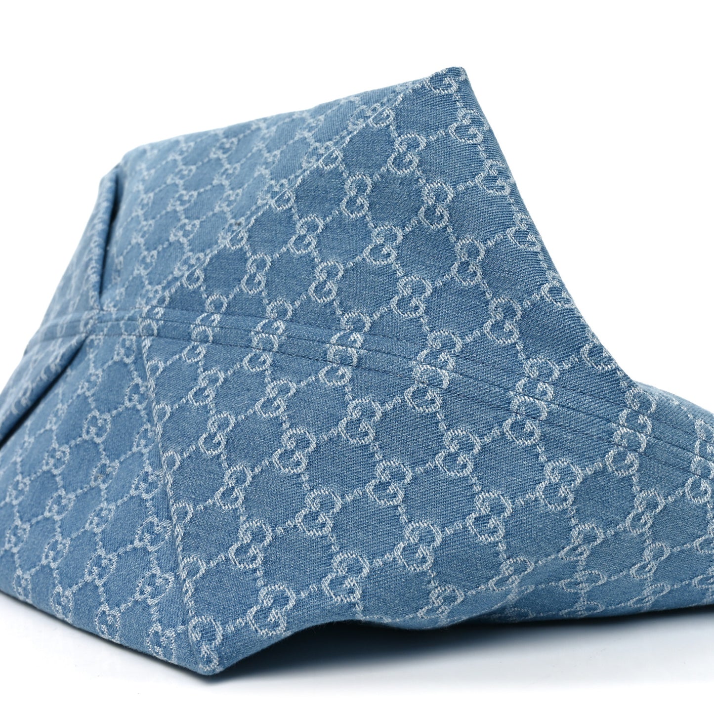New Denim GG Monogram Calfskin Large Totissima Tote Light Blue