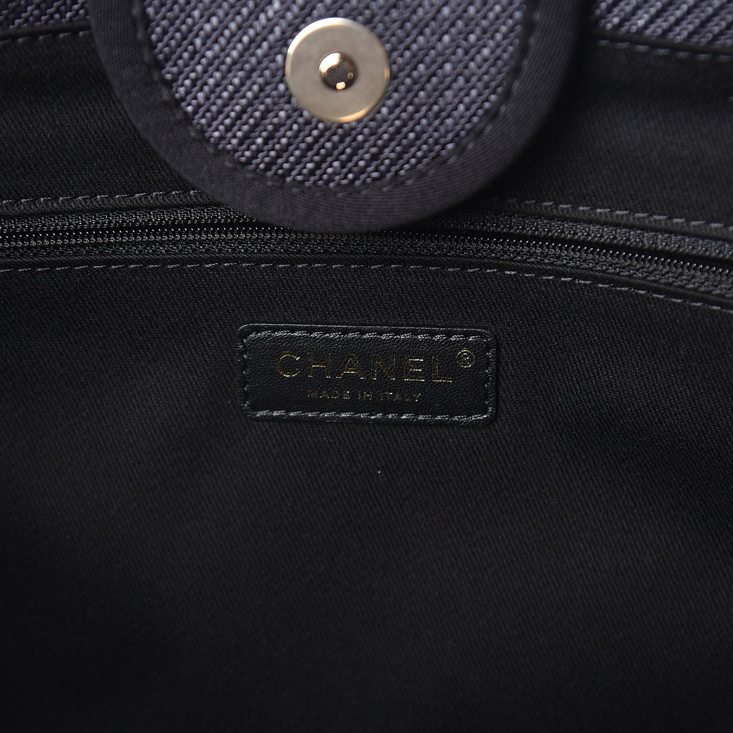 Canvas Medium Deauville Tote Black