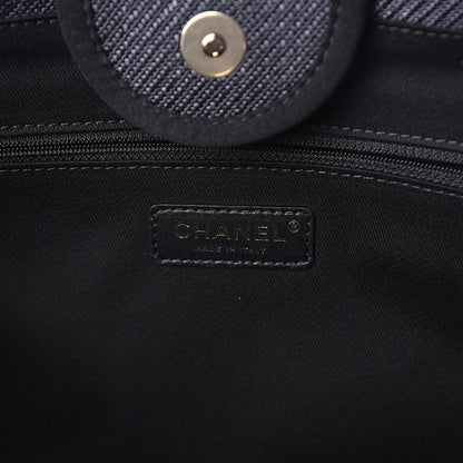 Chanel Canvas Medium Deauville Tote Black 5 of 8