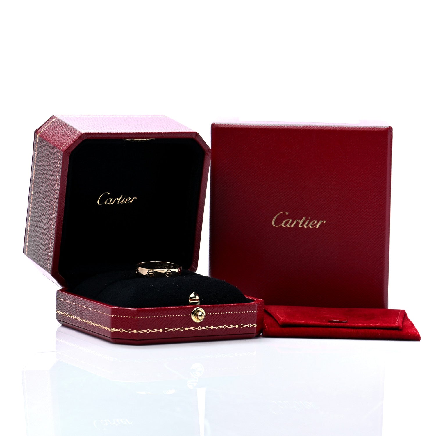Cartier 18K Yellow Gold 3.5mm LOVE Wedding Band Ring 58 8.25 7 of 7