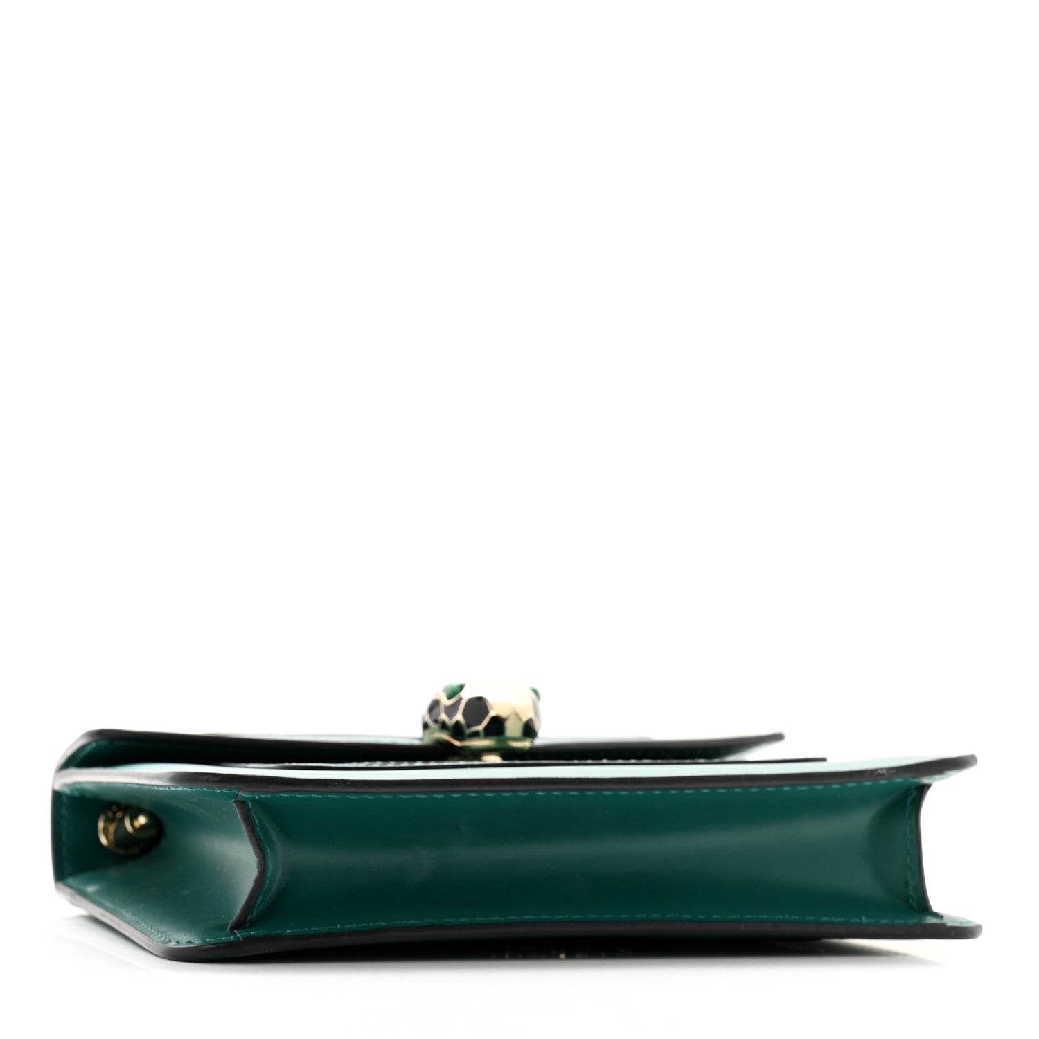 Bulgari Calfskin Small Serpenti Forever Snake Strap Crossbody Bag Emerald Green 5 of 11
