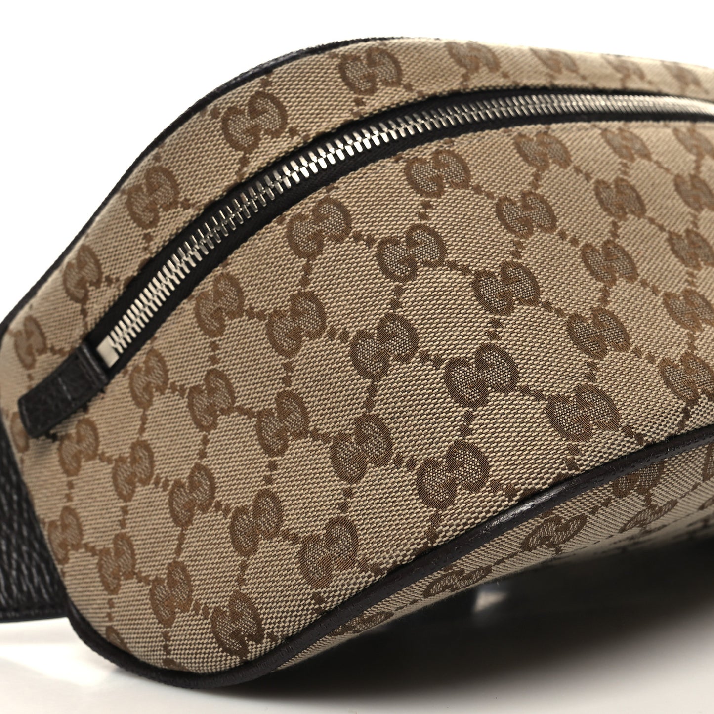 Monogram Dollar Calfskin Waist Pouch Beige Ebony Testa di Moro Marrone Scuro