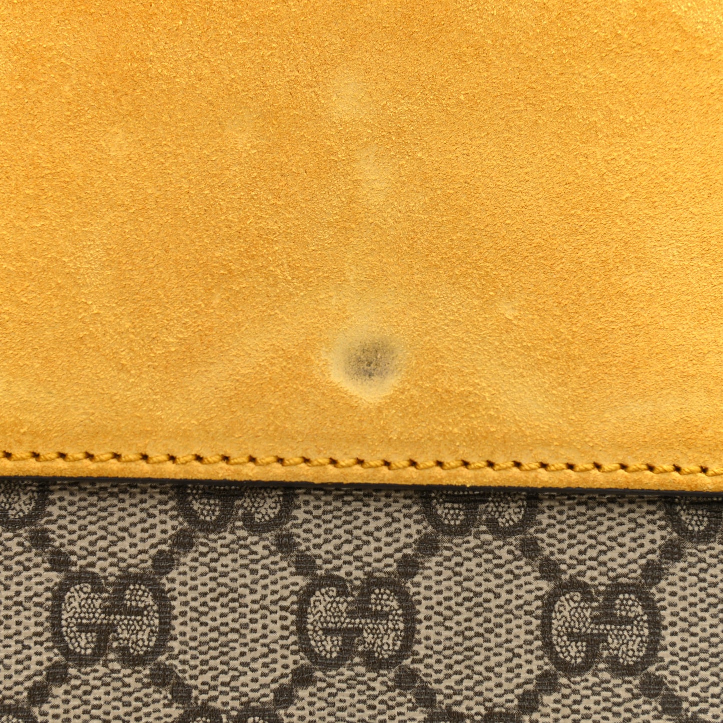 GG Supreme Monogram Mini Dionysus Shoulder Bag Yellow