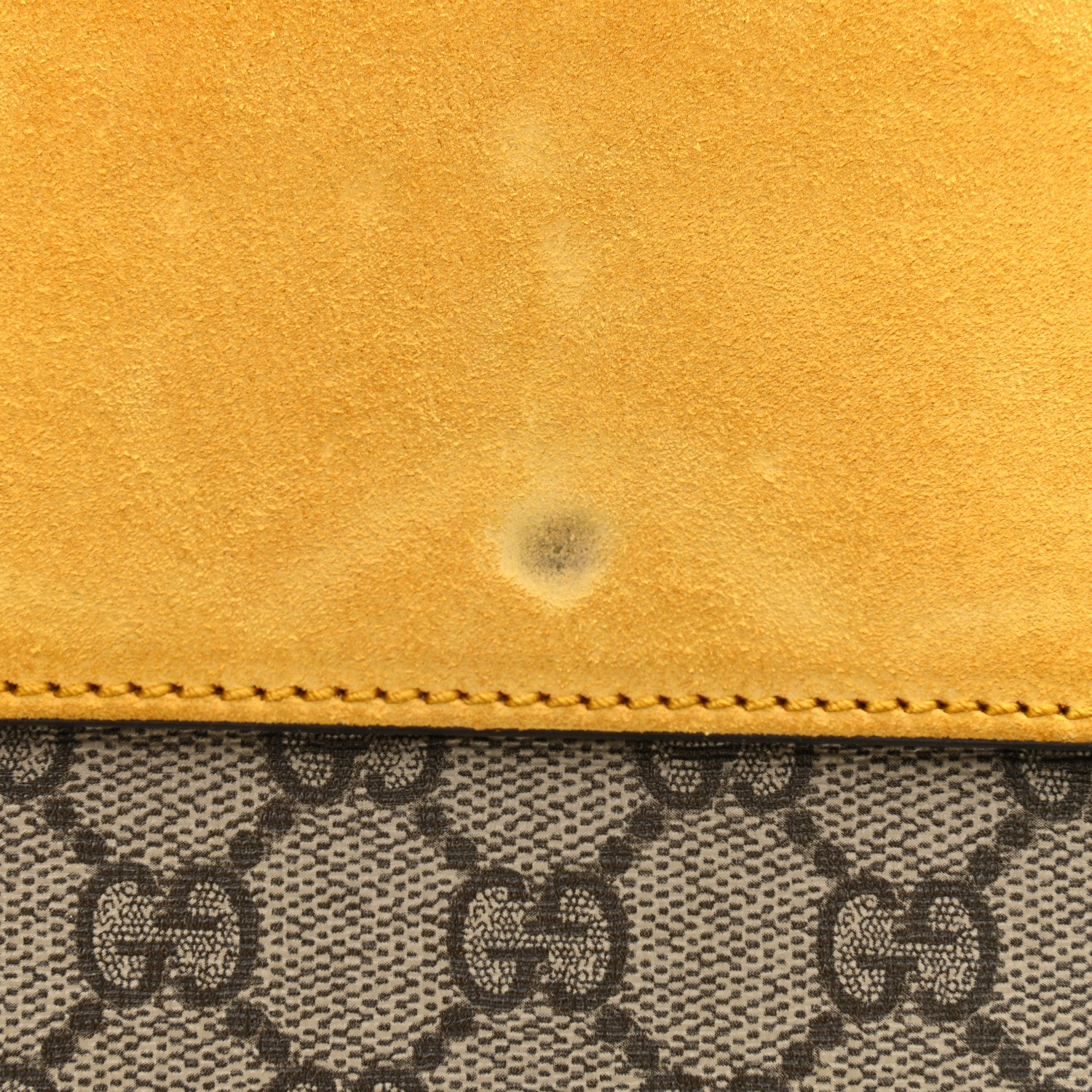 Gucci GG Supreme Monogram Mini Dionysus Shoulder Bag Yellow 8 of 8