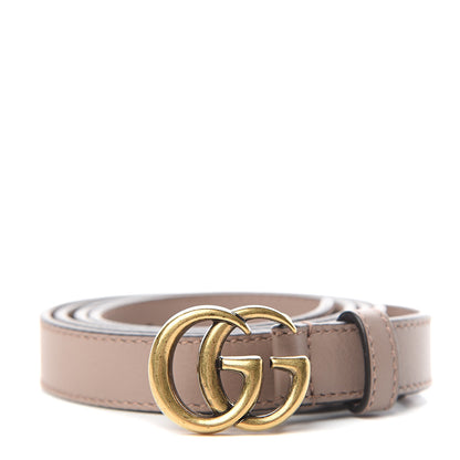 Gucci Calfskin Double G 20mm Belt 100 40 Porcelain Rose 1 of 7
