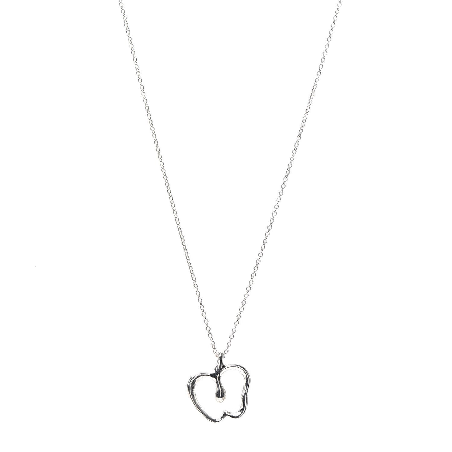 Sterling Silver Elsa Peretti Apple Pendant Necklace
