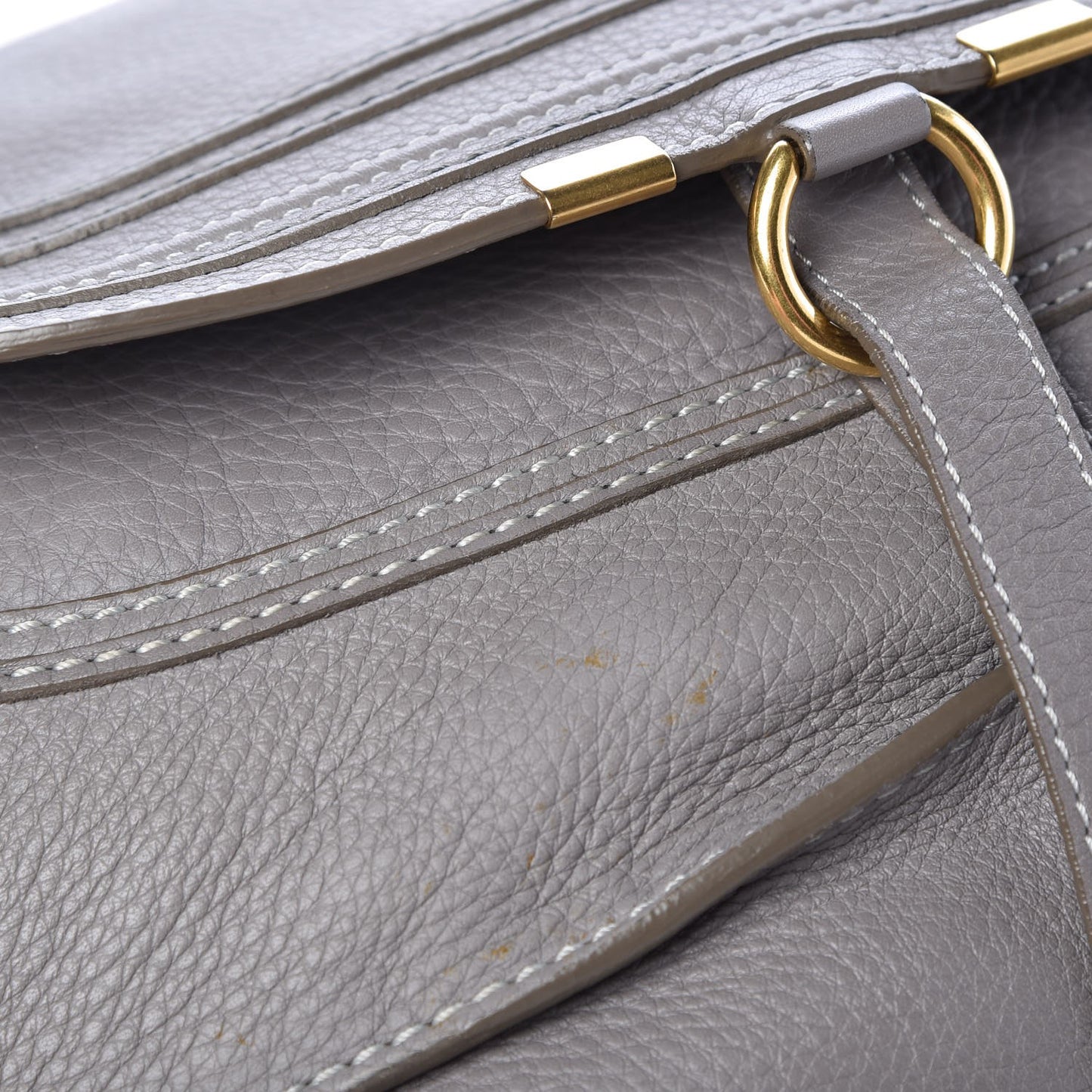 Calfskin Medium Marcie Satchel Cashmere Grey