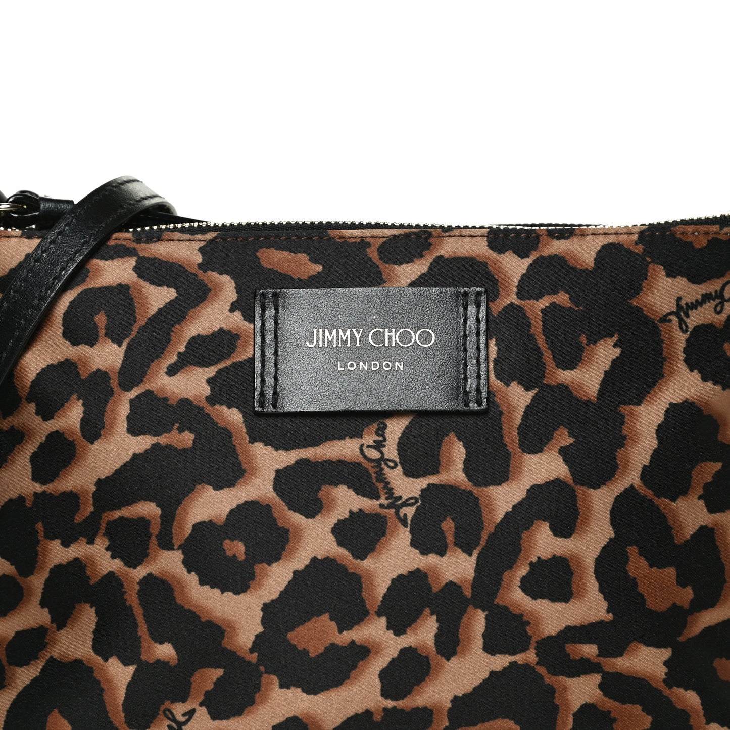 Nylon Leopard Candice Crossbody Bag