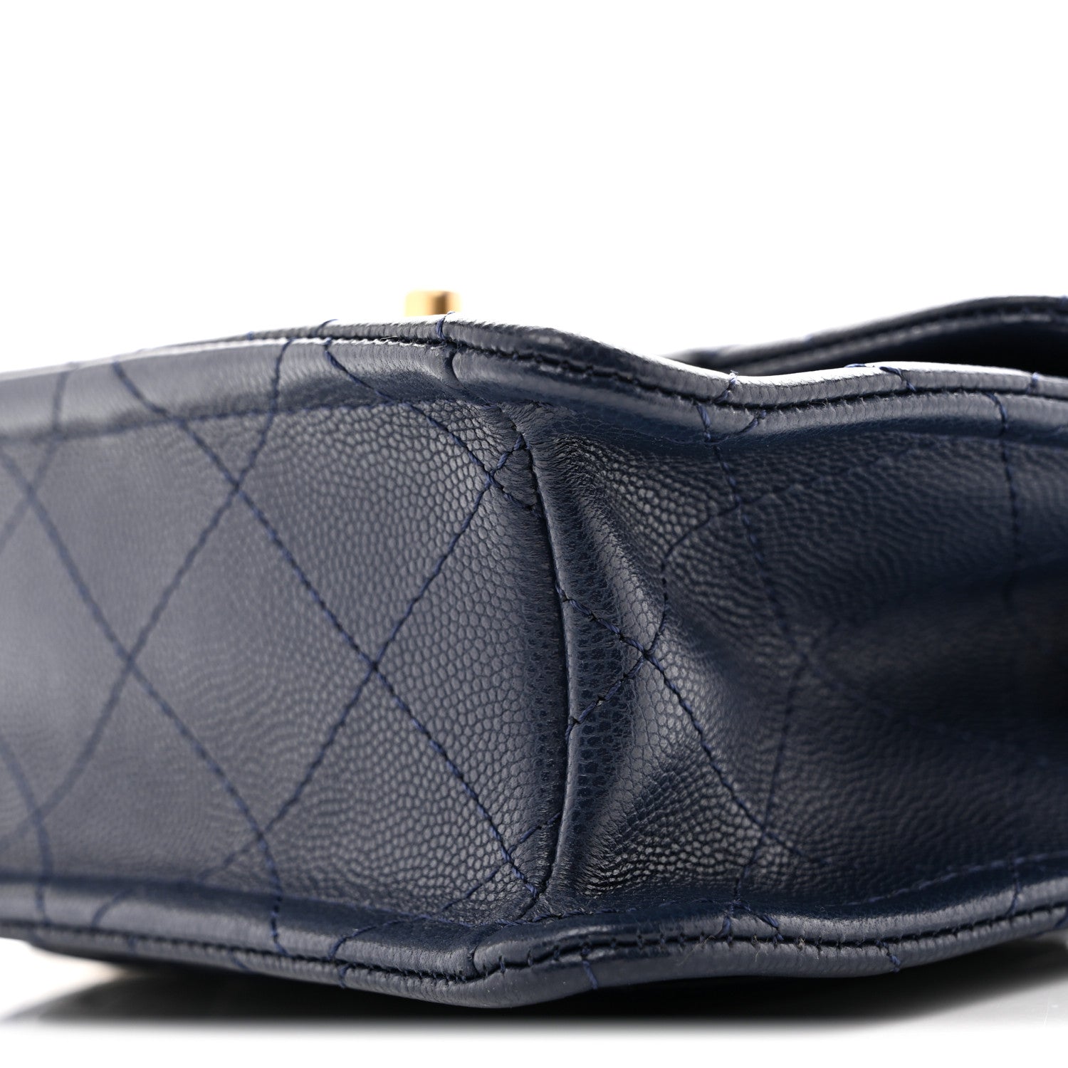 Chanel Caviar Quilted Mini Sweet Classic Flap Navy Blue 9 of 11