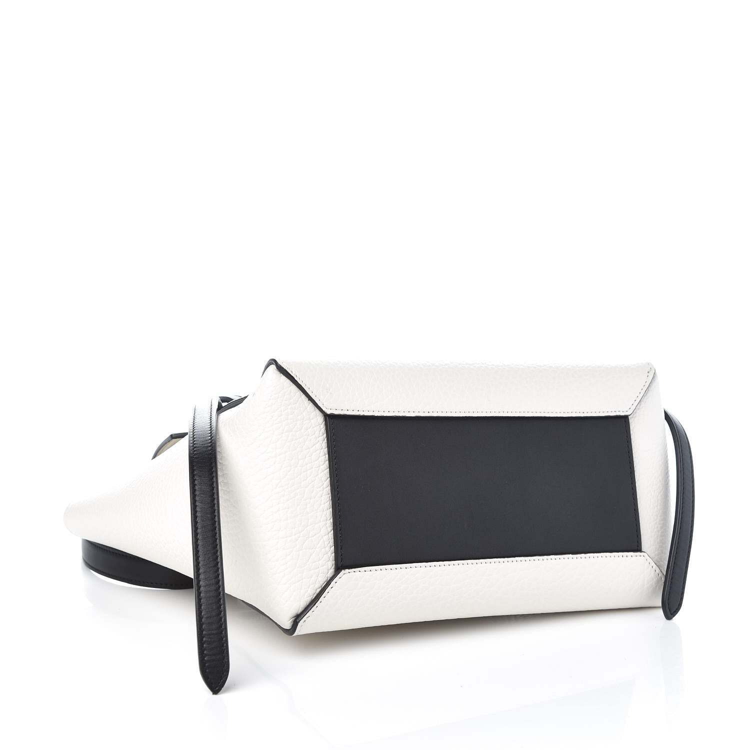 Celine Bullhide Micro Belt Bag Black White 4 of 7