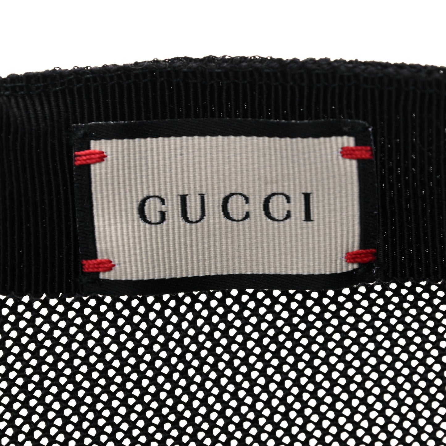 Grained Calfskin Logo Baseball Hat S 57 Black