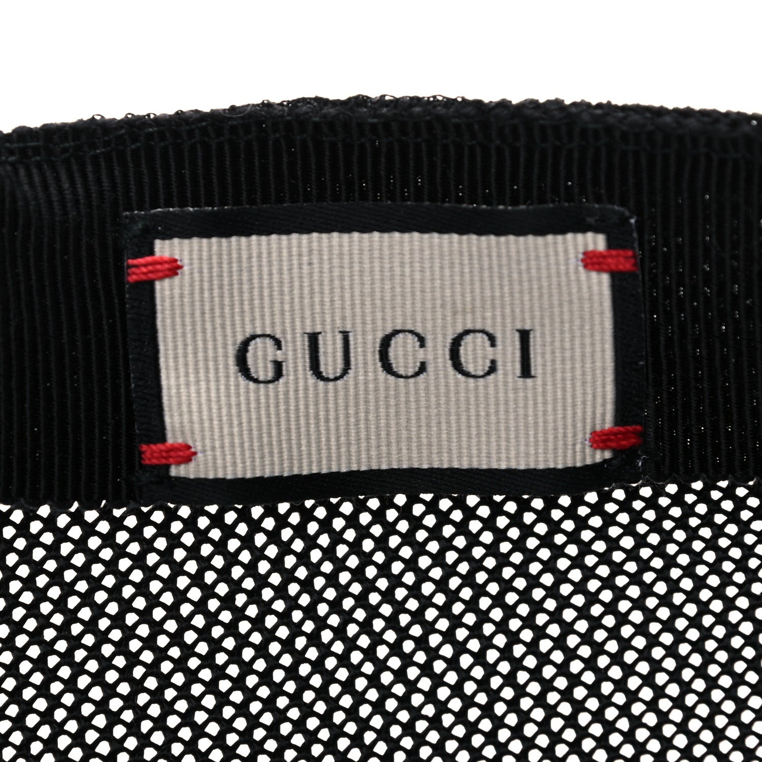 Gucci Grained Calfskin Logo Baseball Hat S 57 Black 6 of 9