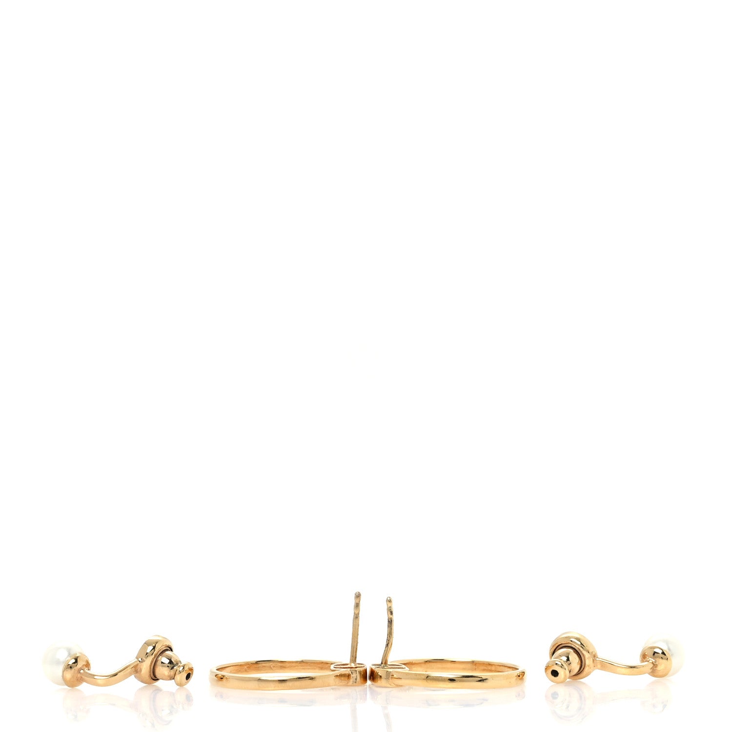 Christian Dior Pearl 30 Montaigne Earrings Gold 3 of 6