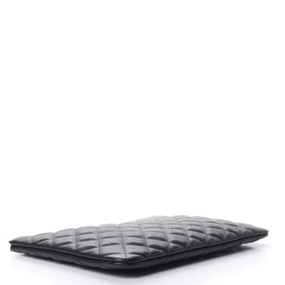 Chanel Caviar Quilted Medium French New Wave CC Pouch Black 4 of 8