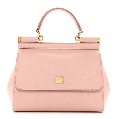 Dolce & Gabbana Dauphine Small Miss Sicily Satchel Rose Carne 1 of 12