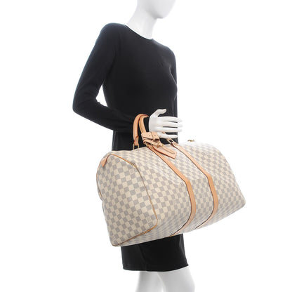 Louis Vuitton Damier Azur Keepall 50 2 of 14