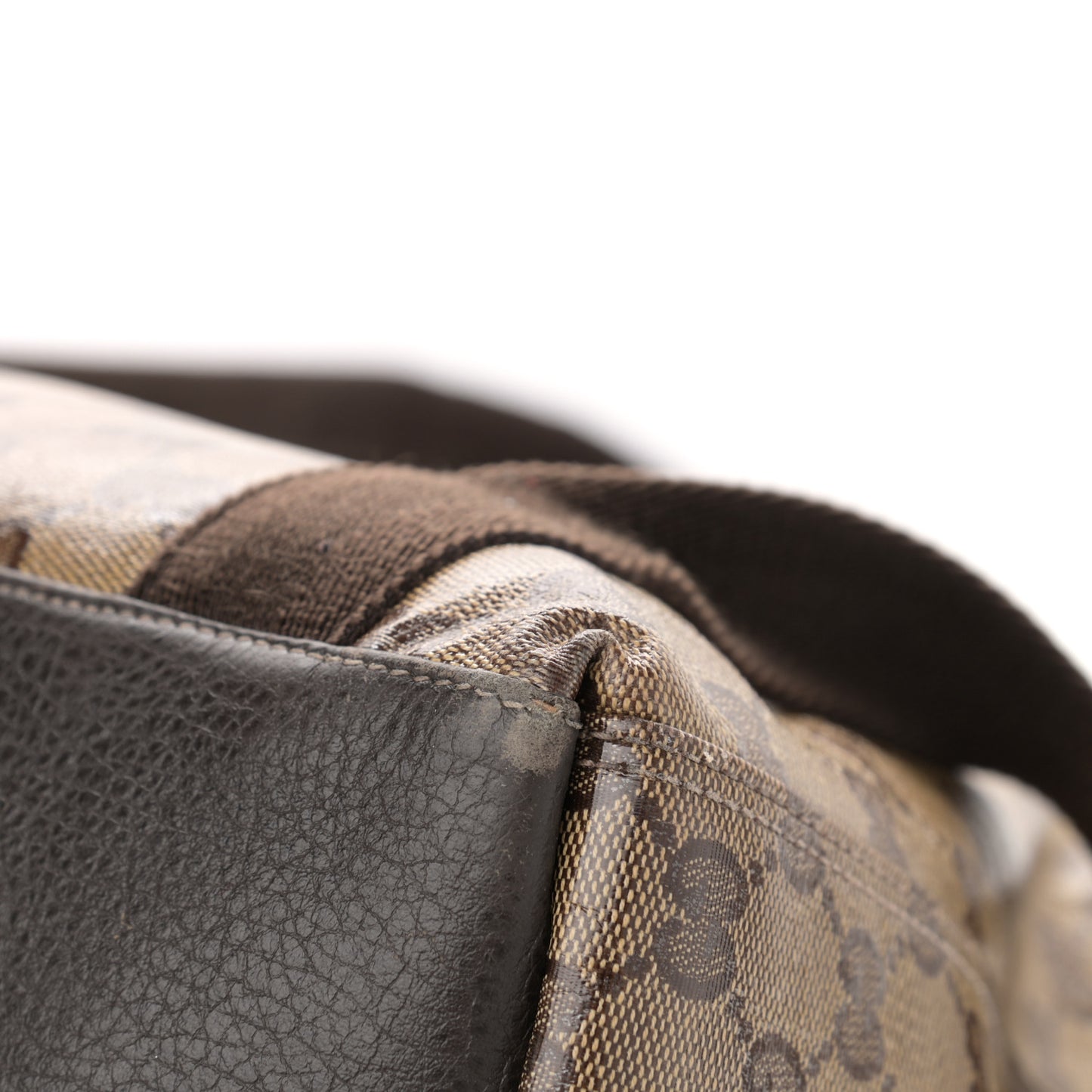 Crystal Monogram Backpack Dark Brown