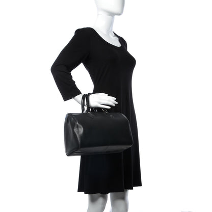 Louis Vuitton Epi Speedy 25 Black 2 of 9