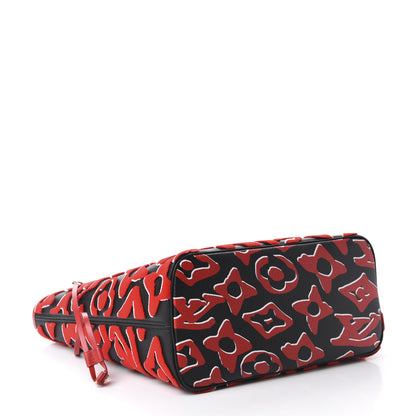 Louis Vuitton X UF Tufted Monogram Neverfull MM Black Red 4 of 11