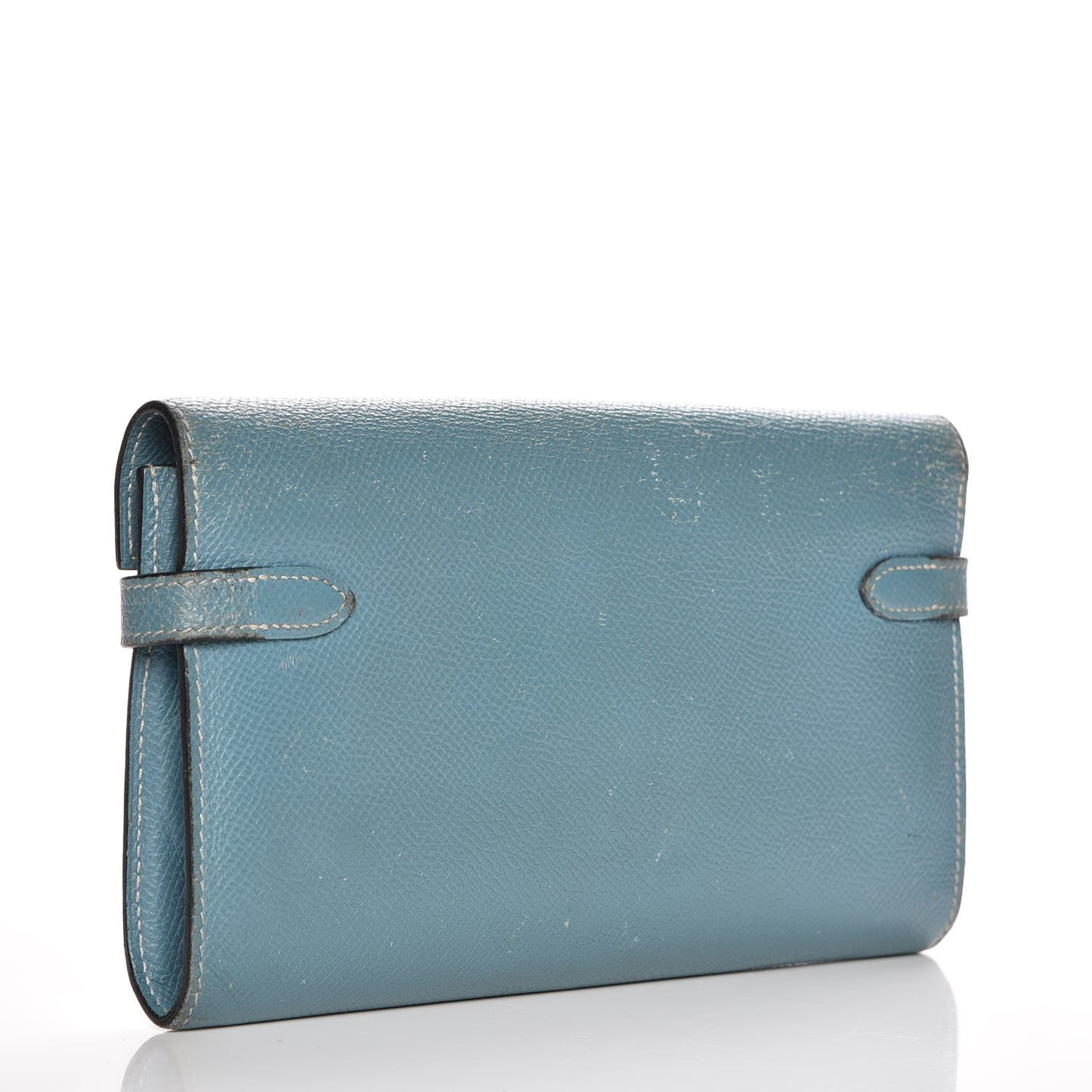 Epsom Kelly Longue Wallet Blue Jean