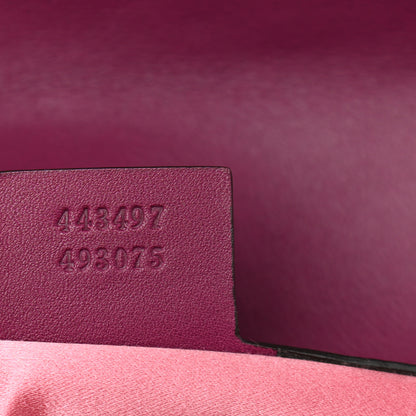 Gucci Velvet Matelasse Small GG Marmont Shoulder Bag Fuchsia Violet Cyclamen 7 of 10