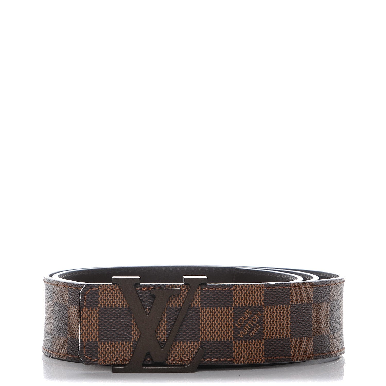 Louis Vuitton Damier Ebene 40mm LV Initiales Belt 95 38 1 of 10
