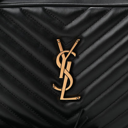 Saint Laurent Calfskin Matelasse Monogram Lou Camera Bag Black 8 of 10