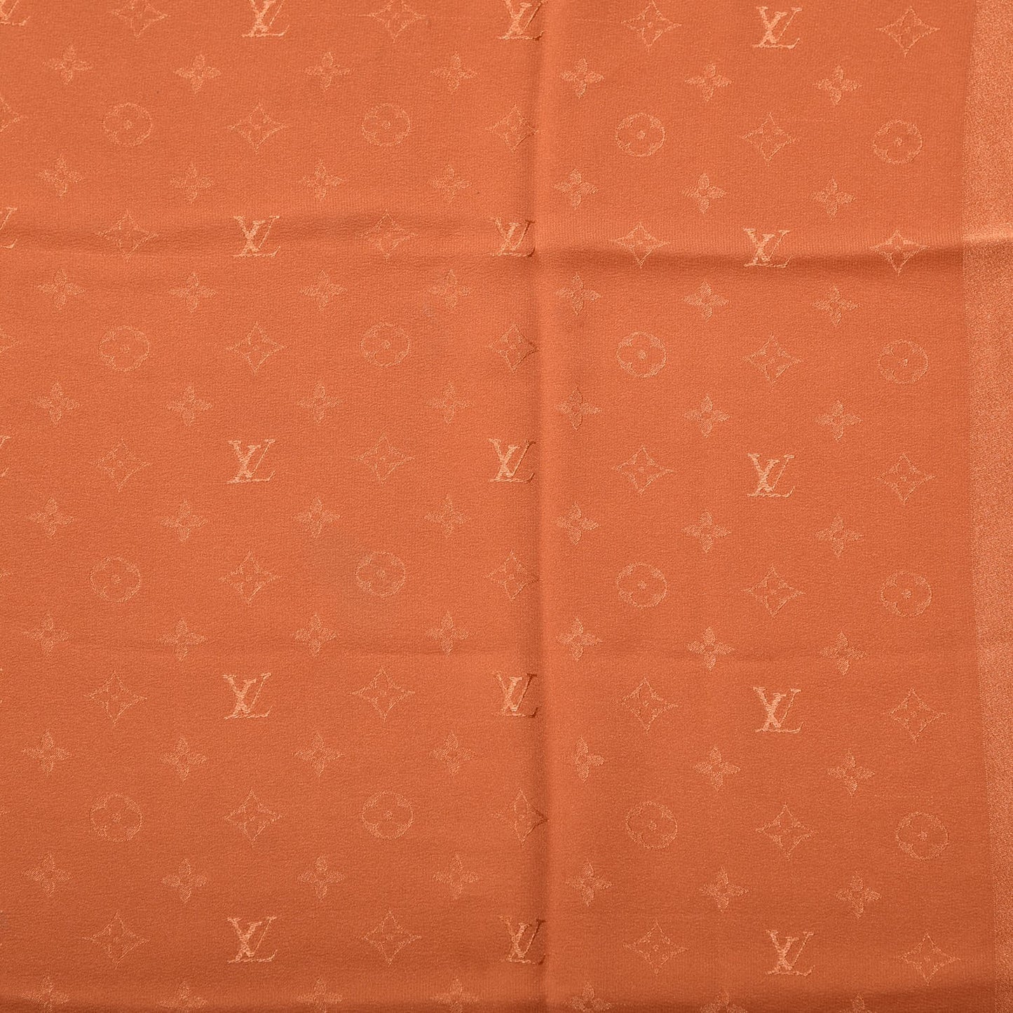 Silk Monogram Monaco Scarf Orange