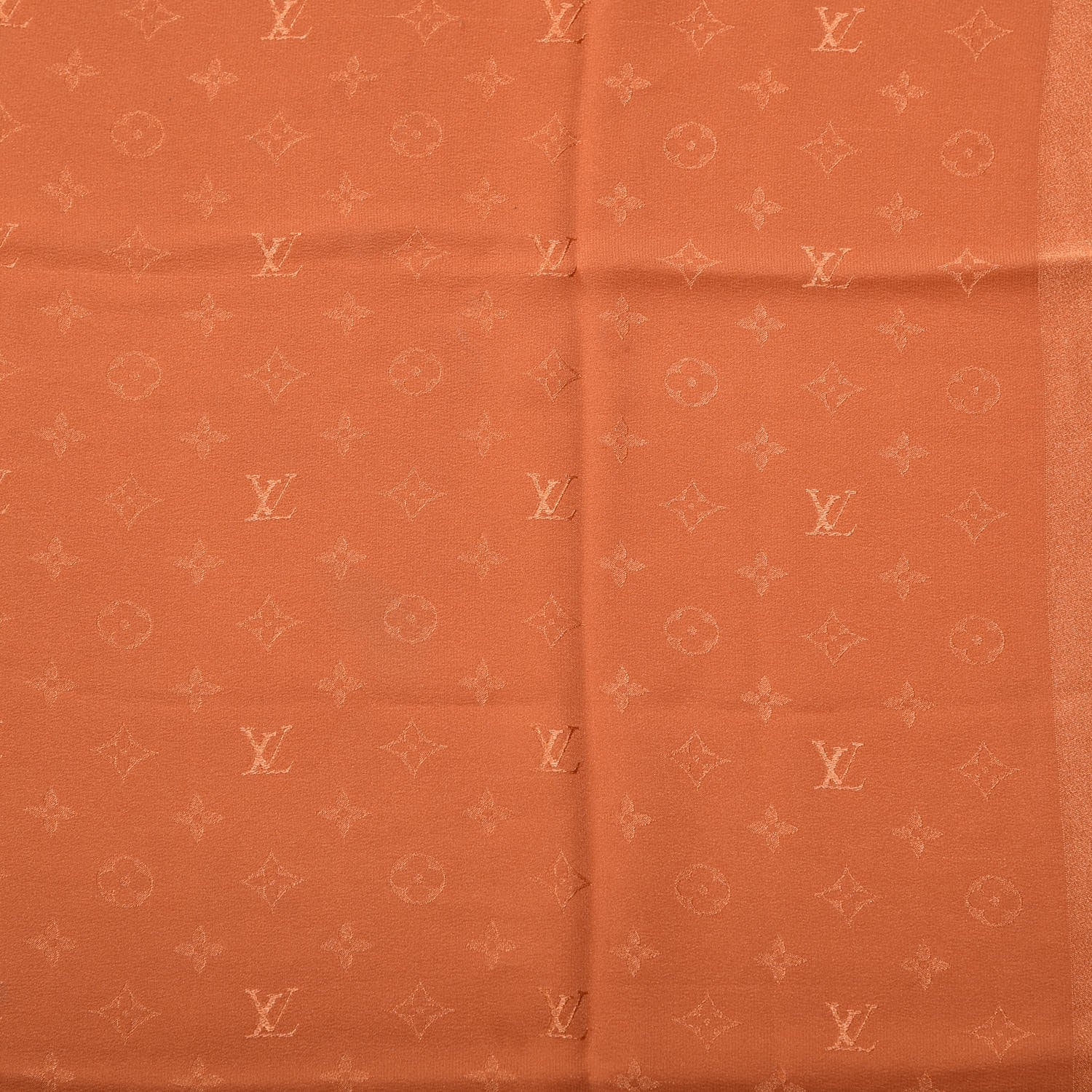 Louis Vuitton Silk Monogram Monaco Scarf Orange 6 of 7