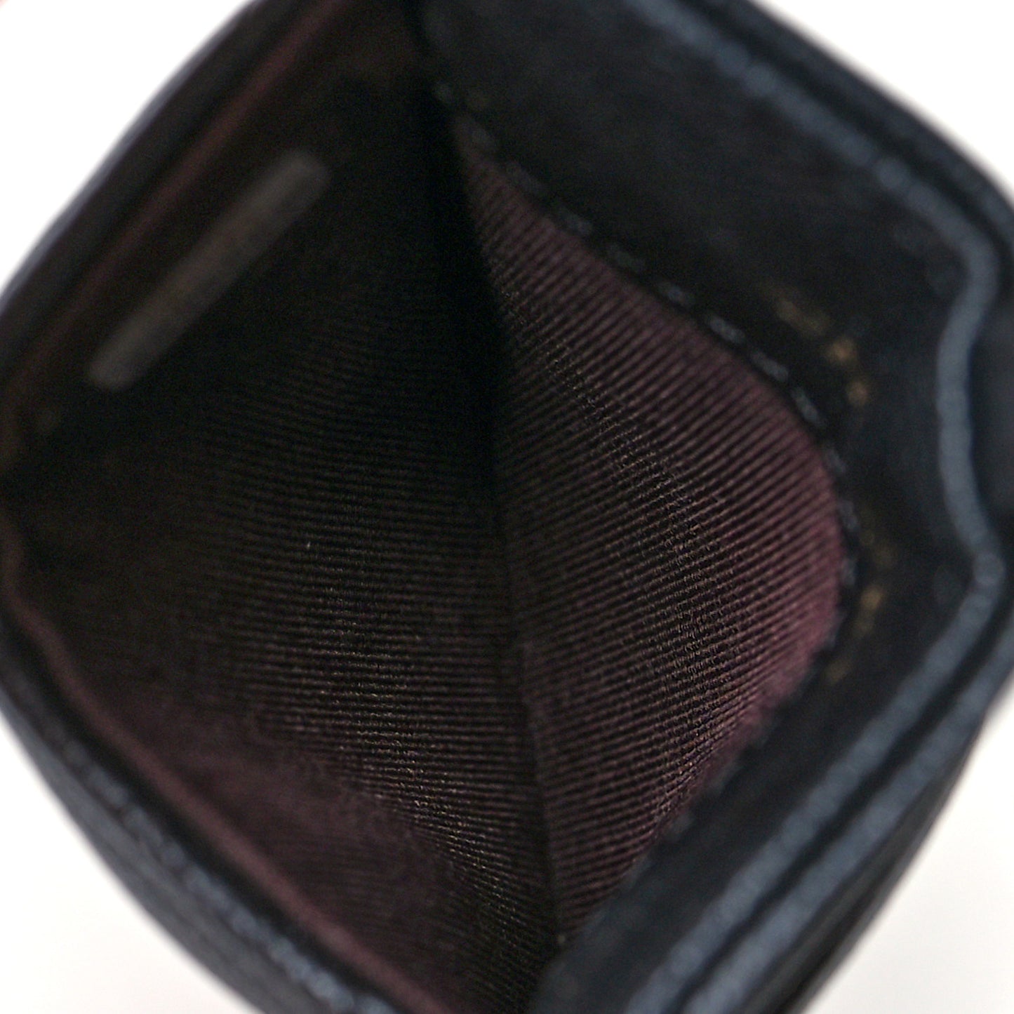 Caviar Quilted Card Holder On Chain Black