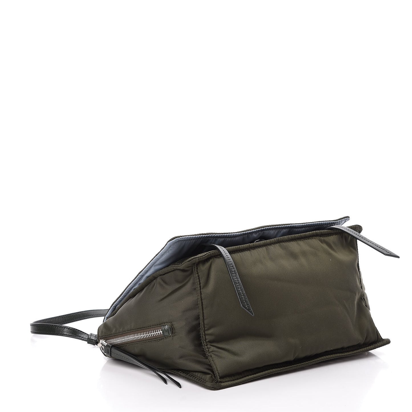 Nylon Tessuto Studded Small Etiquette Bag Militare Astrale