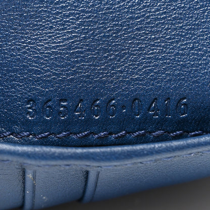 Gucci Patent Microguccissima Bi-Fold Wallet Blue 6 of 8