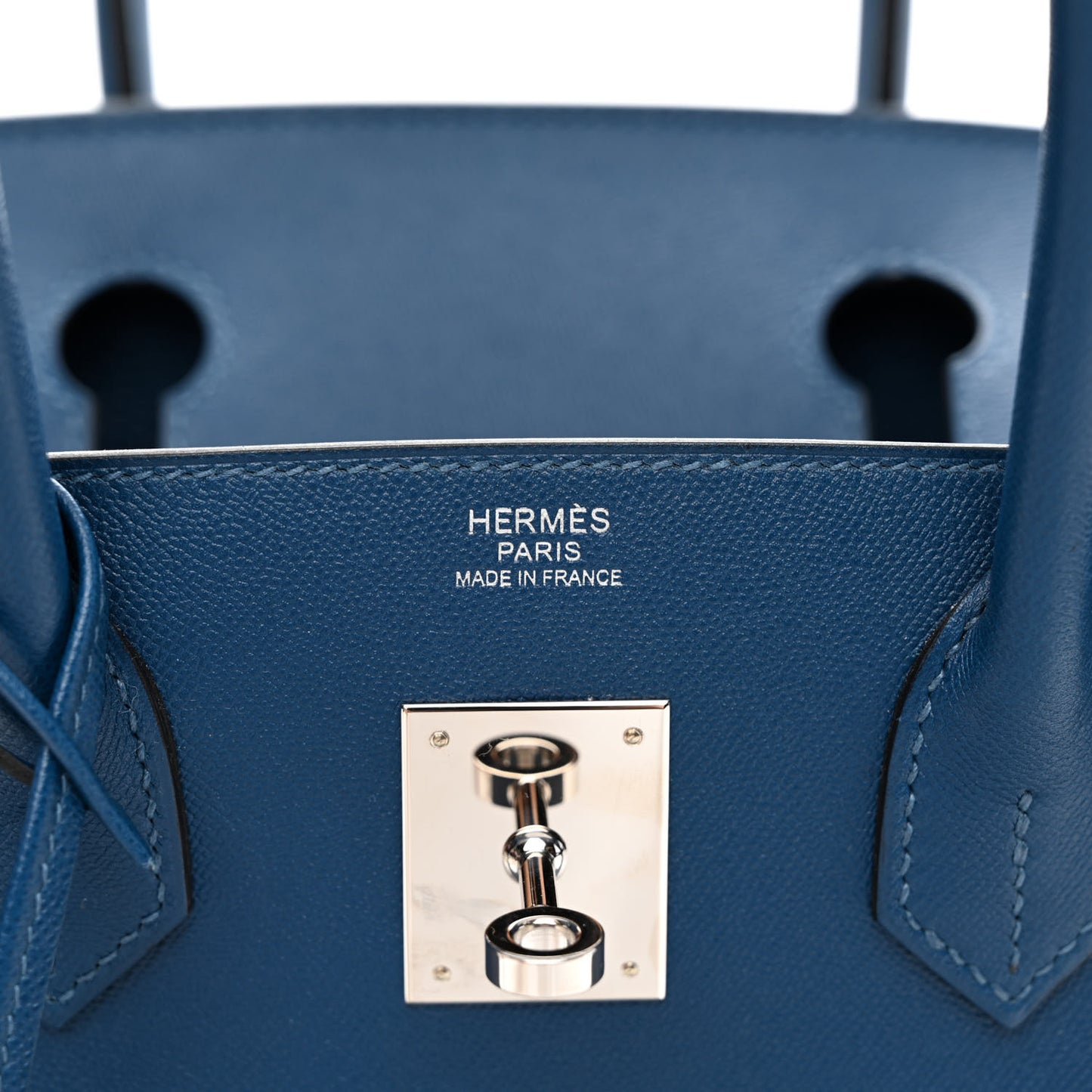 Madame Calfskin Birkin Sellier 30 Deep Blue