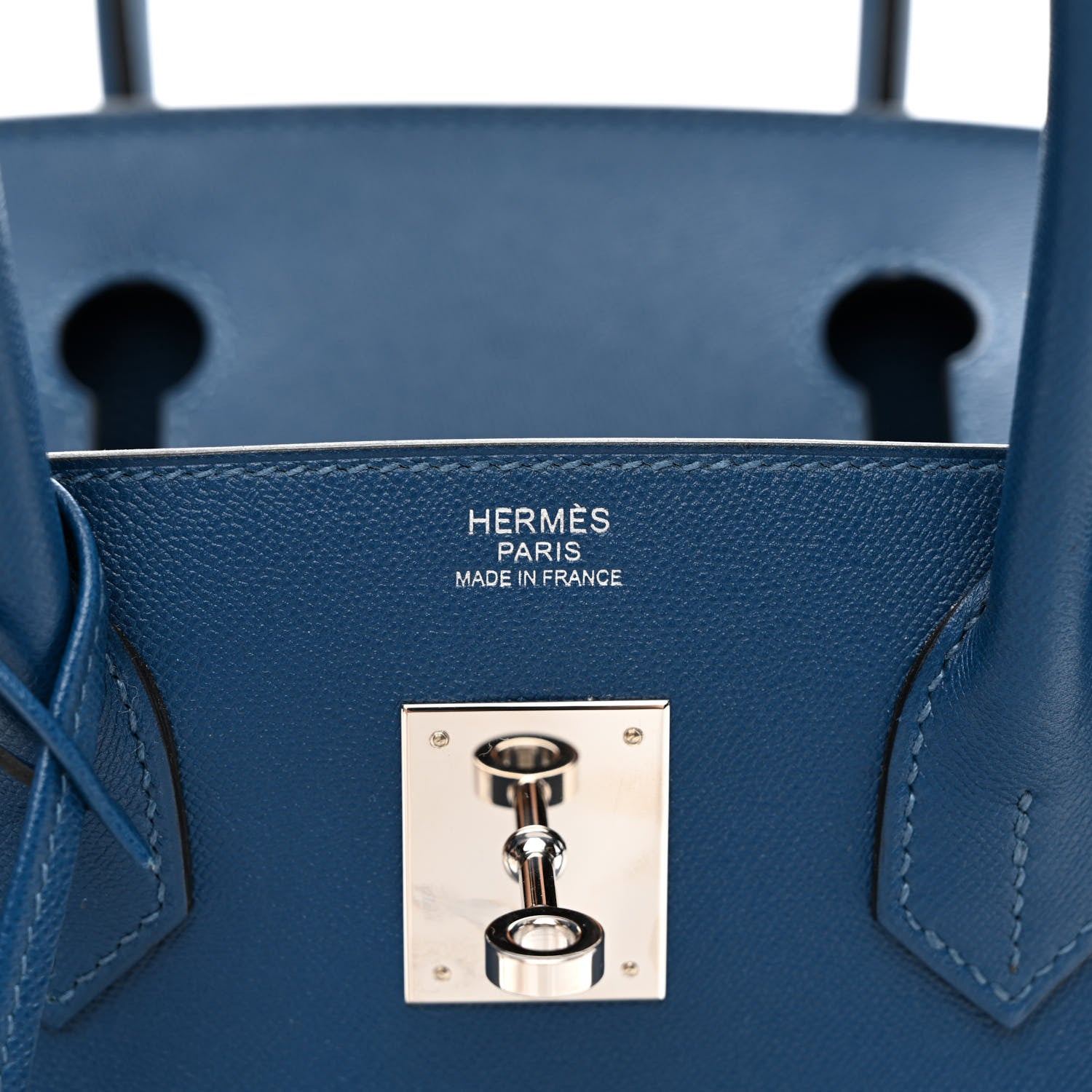 Hermes Madame Calfskin Birkin Sellier 30 Deep Blue 6 of 12