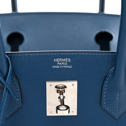 Hermes Madame Calfskin Birkin Sellier 30 Deep Blue 6 of 12