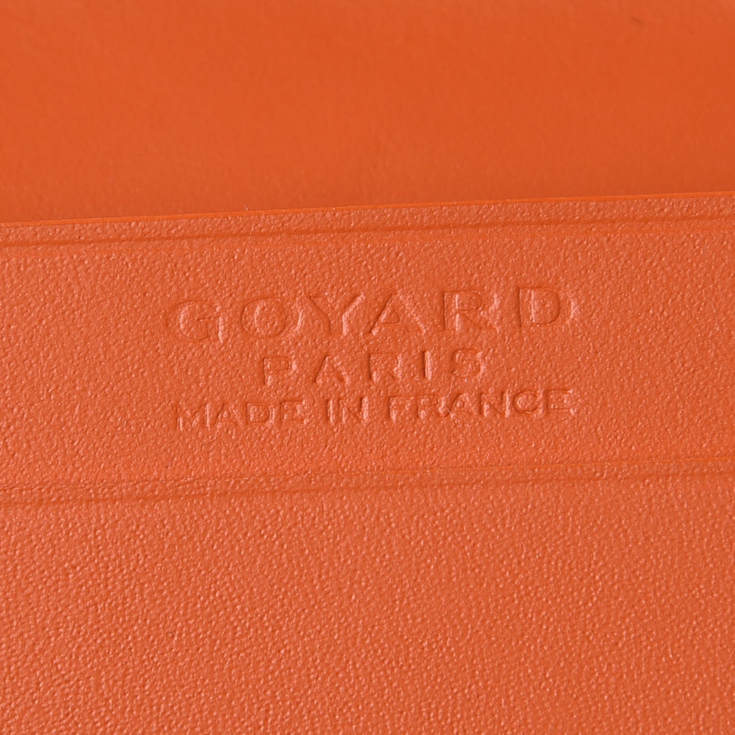 Goyardine Business Card Holder Orange