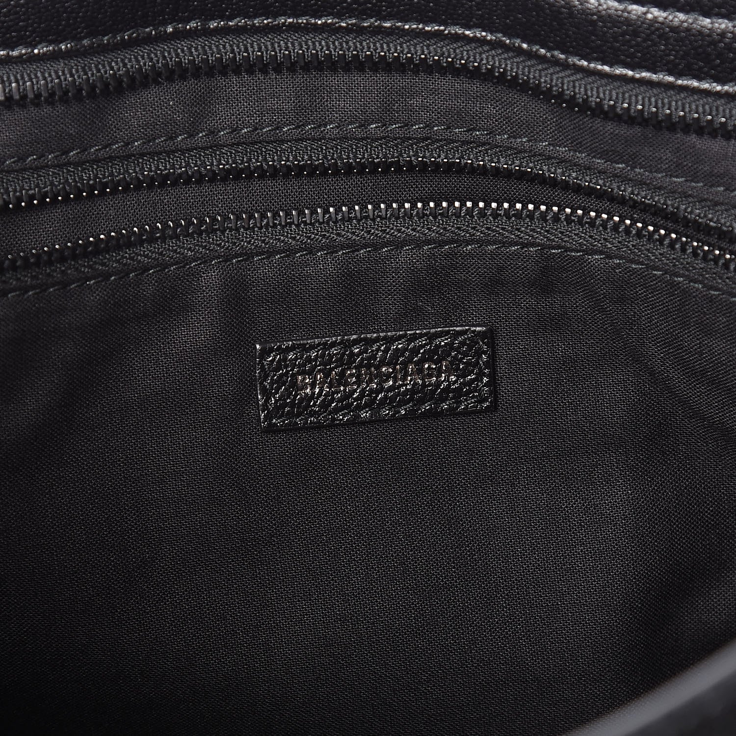 Balenciaga Shiny Grained Goatskin Black Metallic Edge City Black 6 of 10